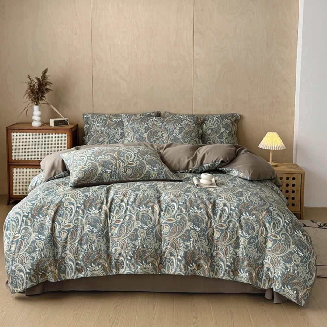 精品高端轻奢四件套-凤舞蓝（标准）