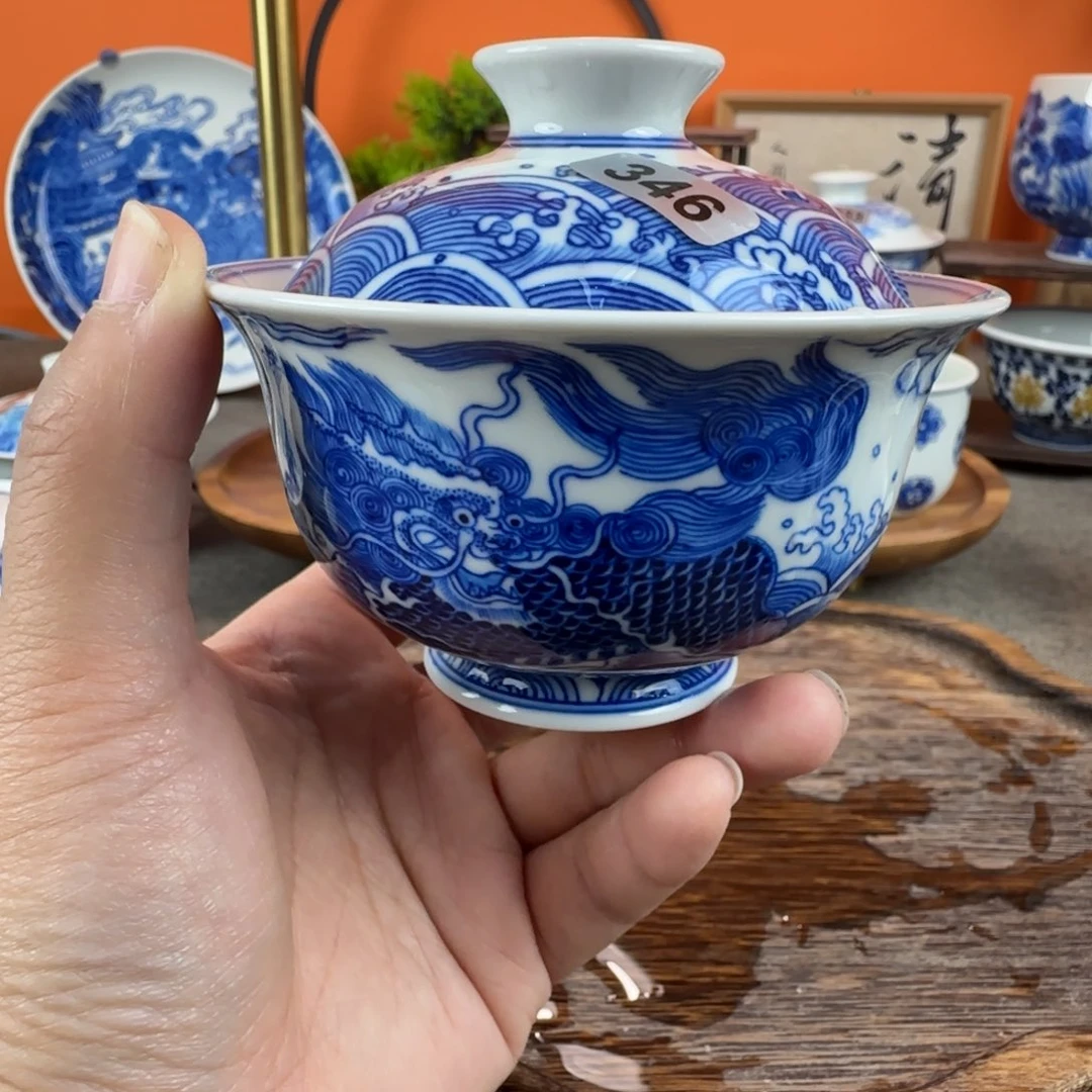 瓷片景德镇手绘青花茶器346