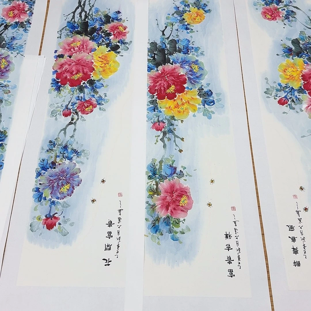 国画国画作品山水花鸟