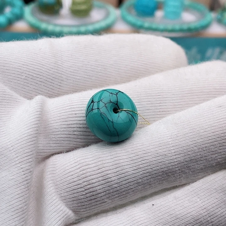 未镶嵌绿松石15m m