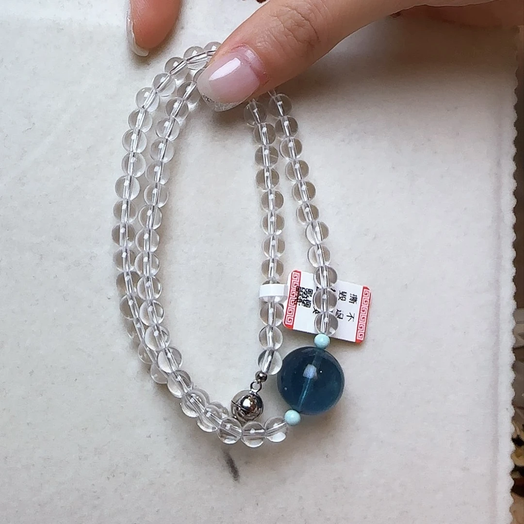 水晶颈饰未镶嵌大气上档次