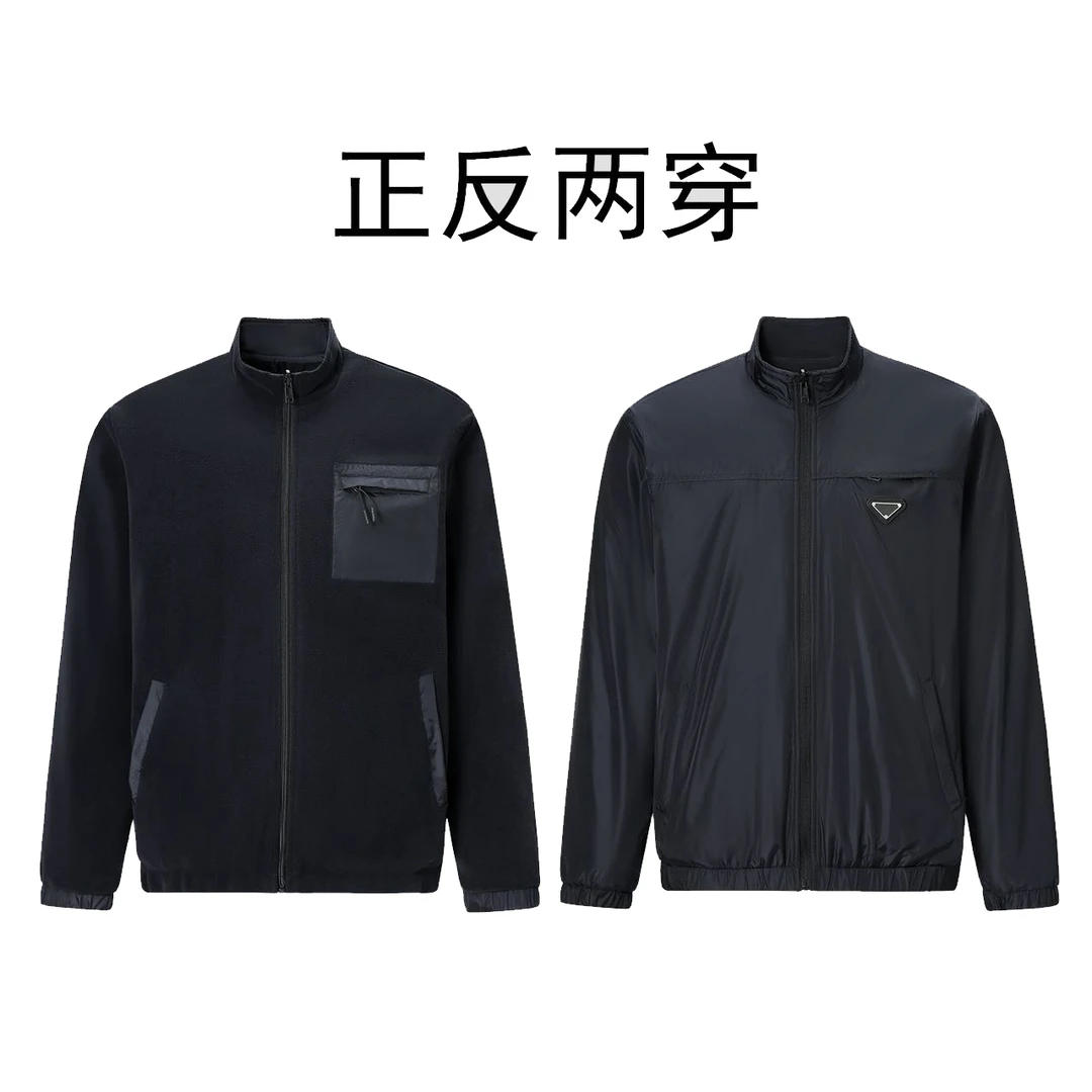 高奢！双面穿！战术尼龙！進囗奥粒绒！速暖速热！男户外立领夹克