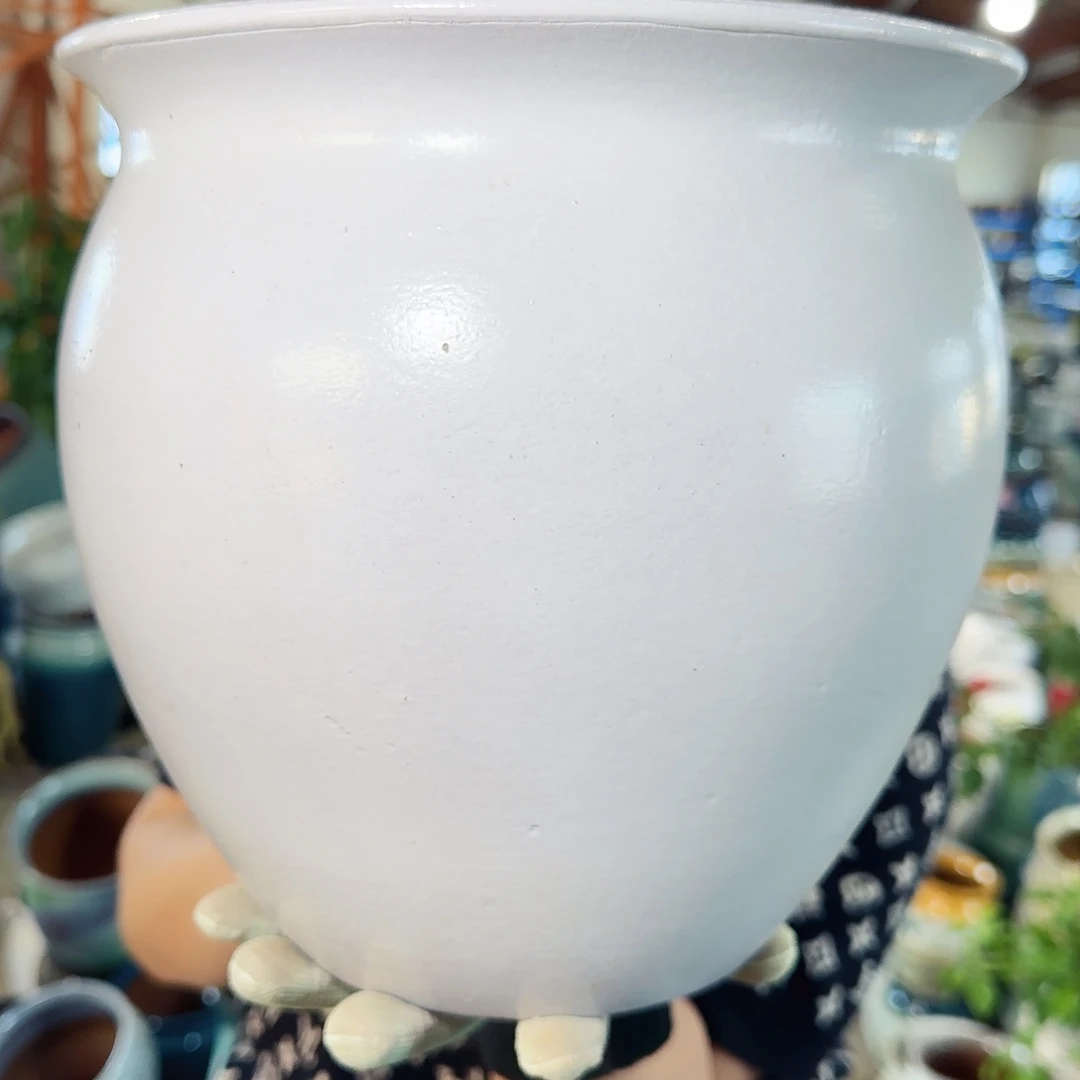 紫砂花盆高23口24。微瑕