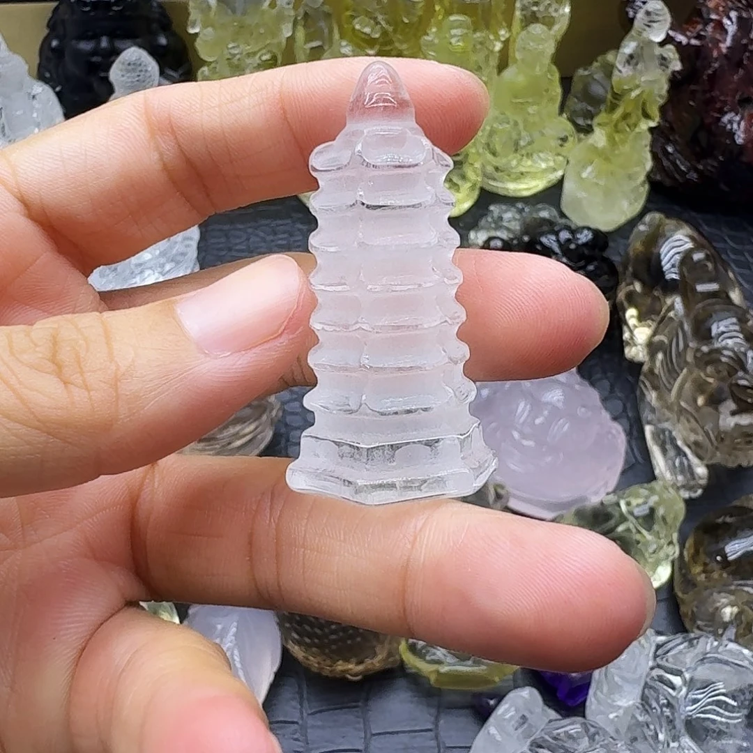 我***龙紫晶珠宝半成品未镶嵌