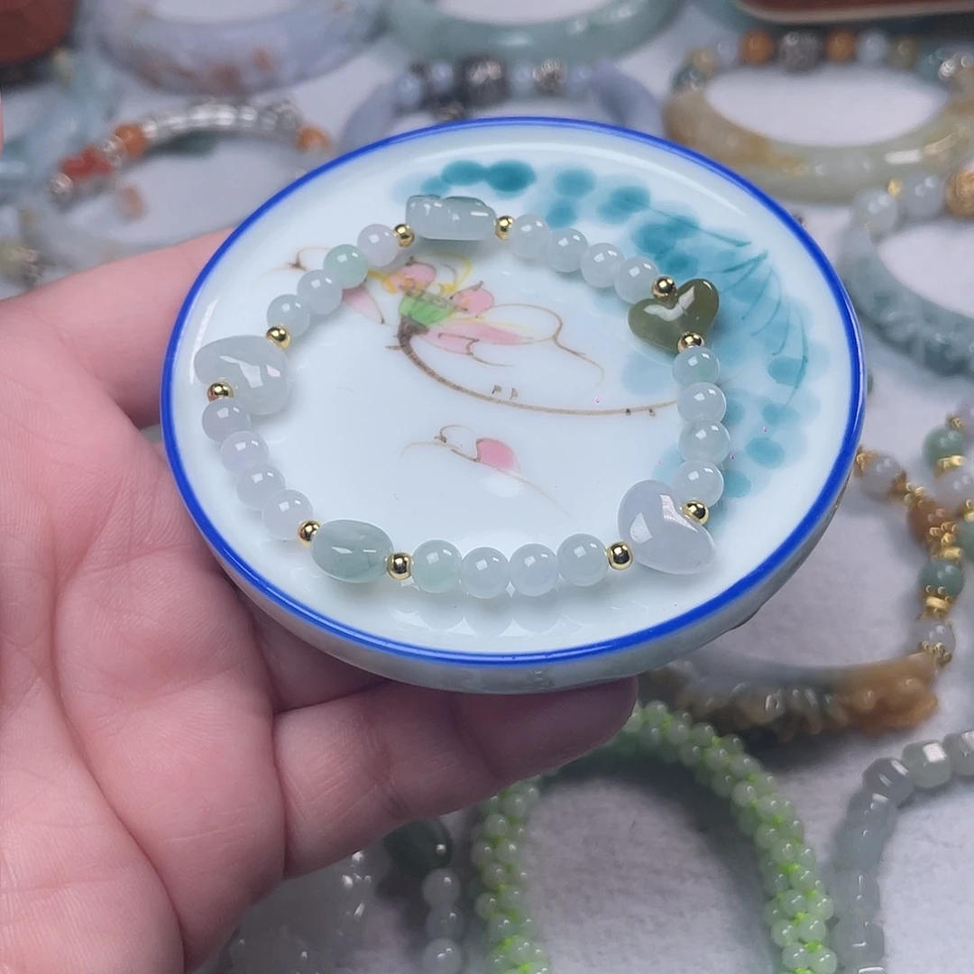 翡翠未镶嵌手链手串