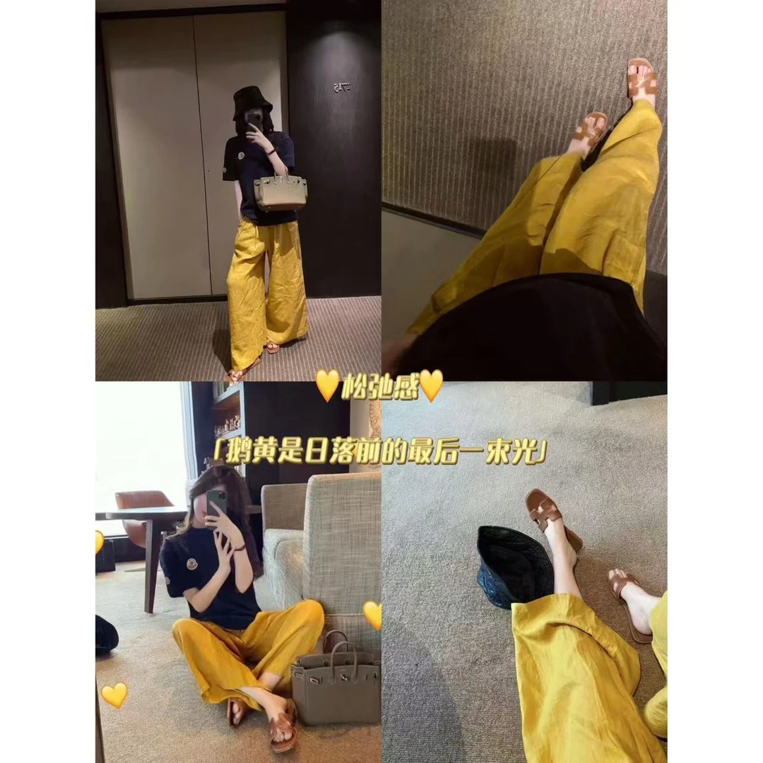 【加州阳光】藏青+姜黄 发财配色松弛感套装