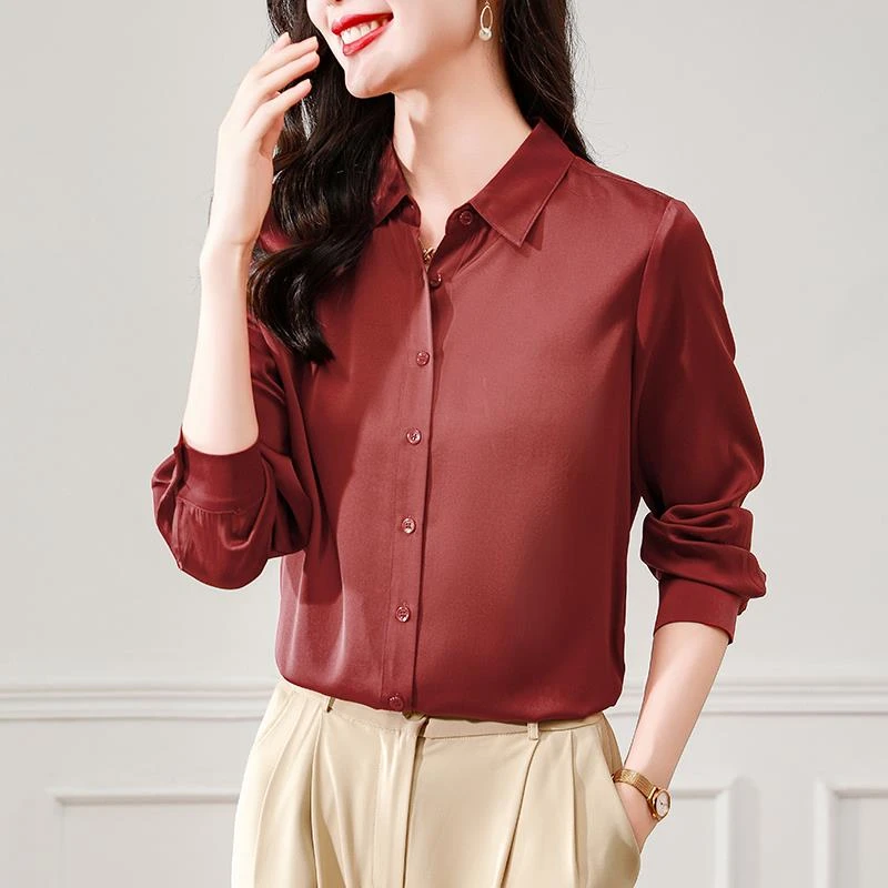 法芬图衬衫女长袖春季新款宽松休闲气质外穿上衣高级感时尚洋气职