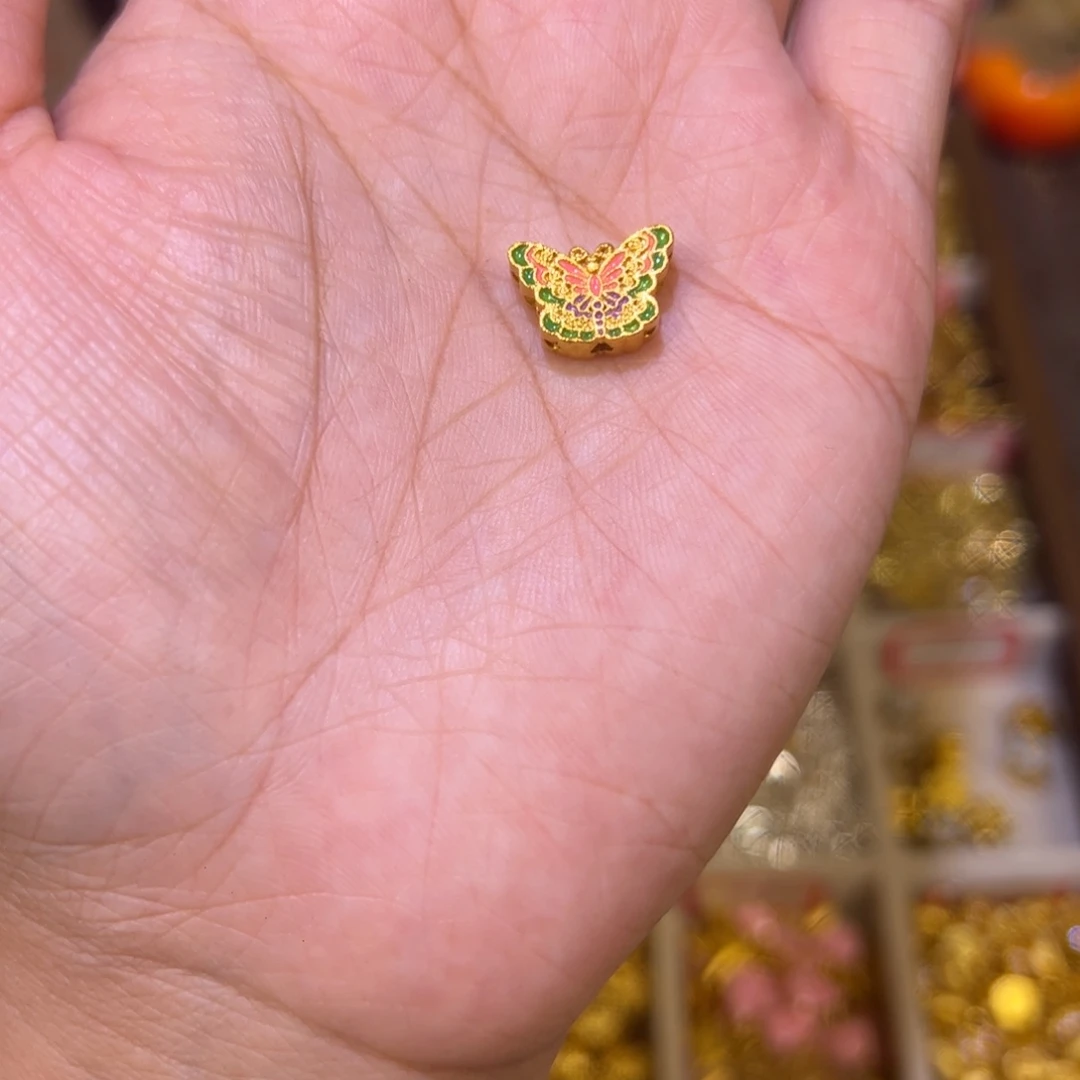 合金彩色穿孔蝴蝶