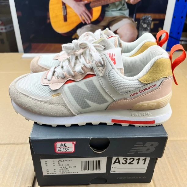A3211 NEW BALANCE WL574ISE 38码运动鞋直播微瑕疵 无售后