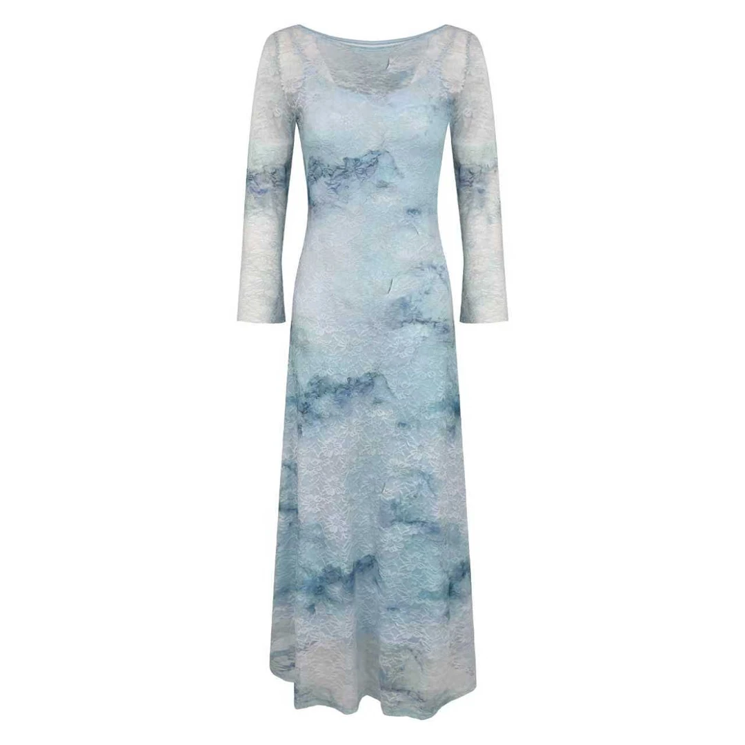 秋冬气质百搭设计感加绒连衣裙294-457