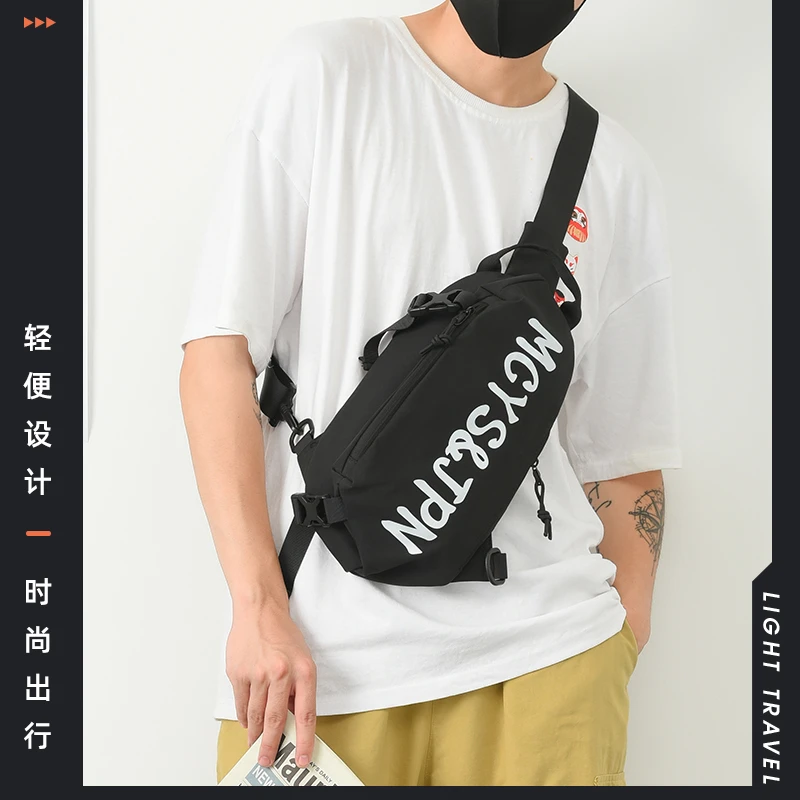 2025网红潮款大容量男包夏天上班通勤斜挎包多功能休闲简约小挎包