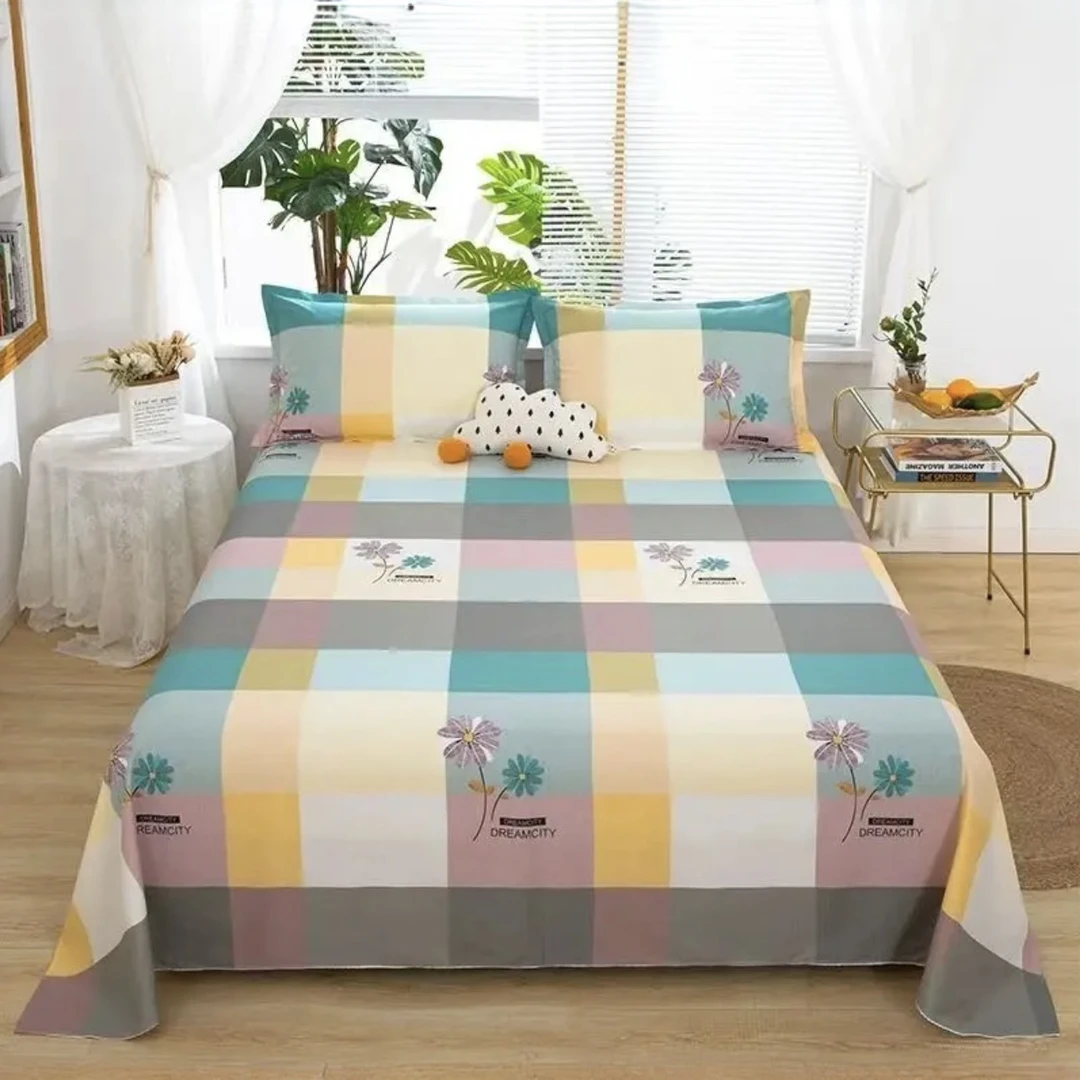 【山东 加厚 老粗布】｛多尺寸 床单枕套｝【小雏菊】