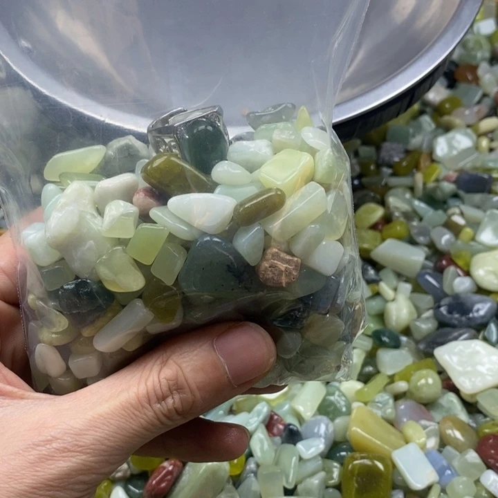 蛇纹石玉未镶嵌鱼缸石