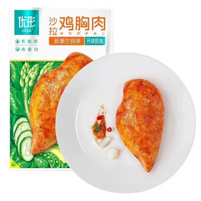 (短保12.07-03.06)优形沙拉鸡胸肉新奥尔良味100克*8袋
