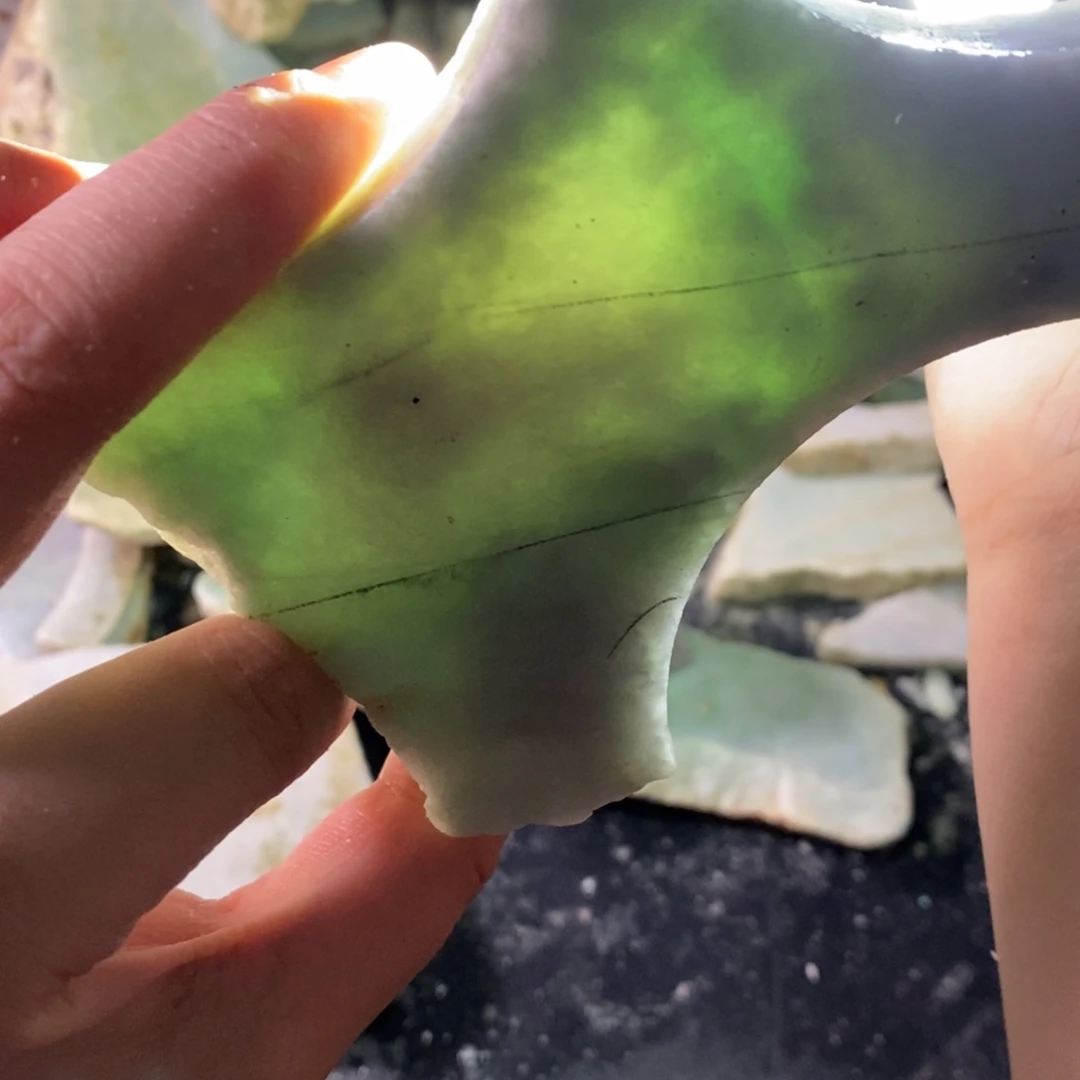 颈饰未镶嵌翡翠天然翡翠