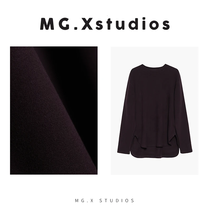 【初音】MGX圆领长袖T恤宽松显瘦叠穿内搭上衣M52A5660Z1AC