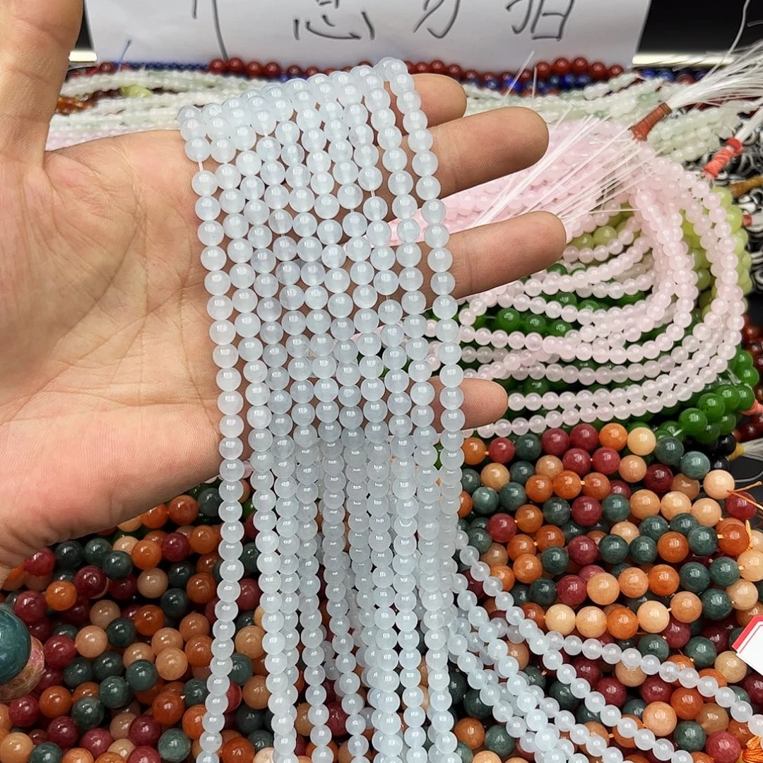 玛瑙/玉髓未镶嵌珠宝半成品浅蓝玉髓