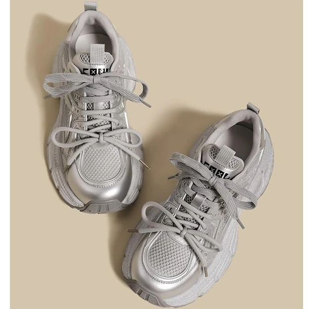 『明星同款』西瑞秋冬新款韩版老爹鞋厚底百搭网面鞋爆款潮流运动鞋