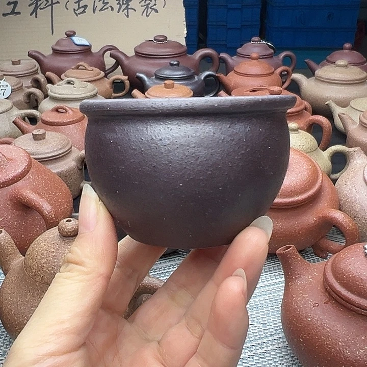 紫砂茶壶紫砂壶的石黄主人杯