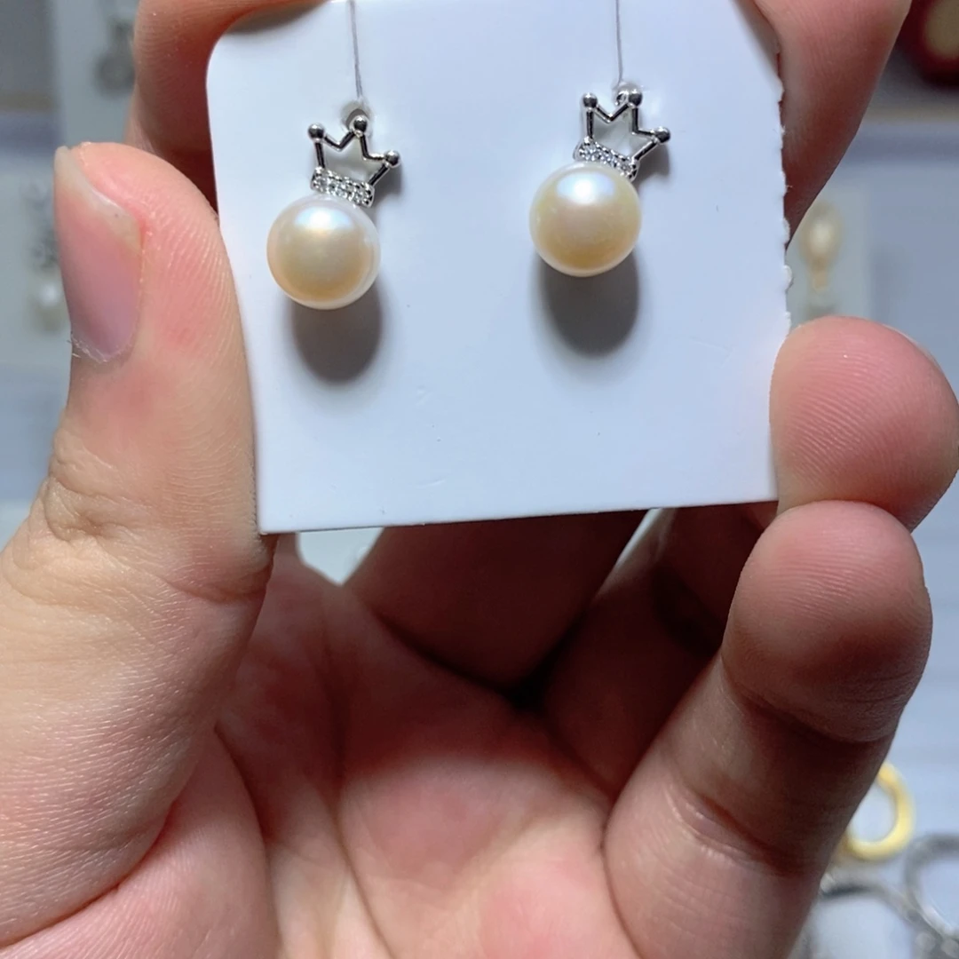 淡水珍珠未镶嵌耳饰