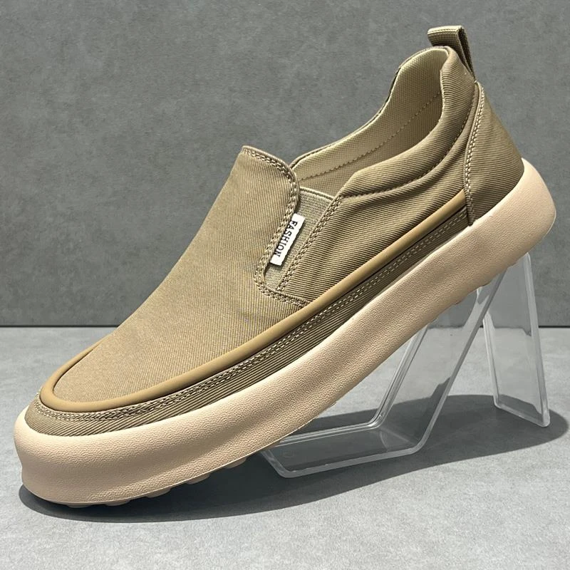 罗德梅科轻便布鞋男款夏季新款套脚透气户外休闲鞋一脚蹬帆布鞋