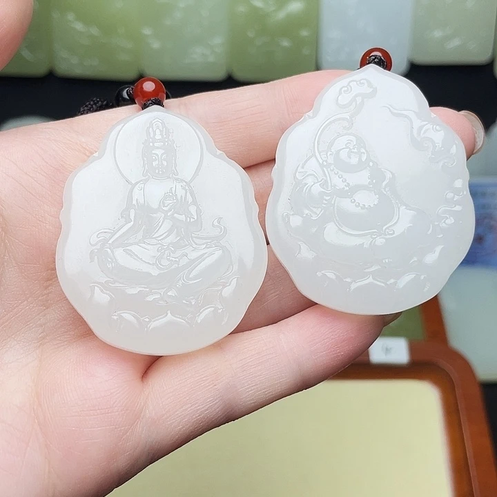 石材昆仑山料观音➕佛公