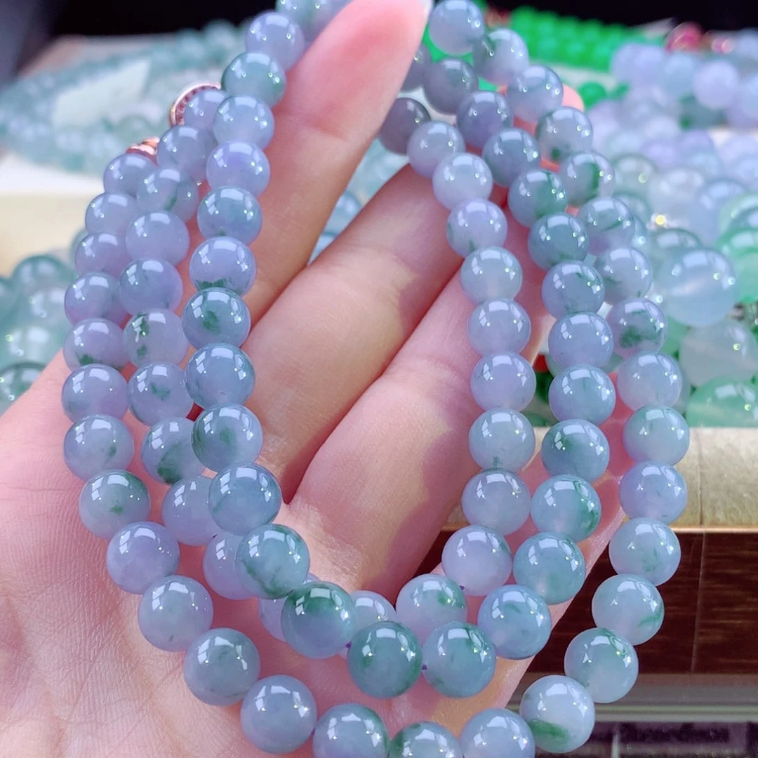 翡翠手链未镶嵌卡7.5