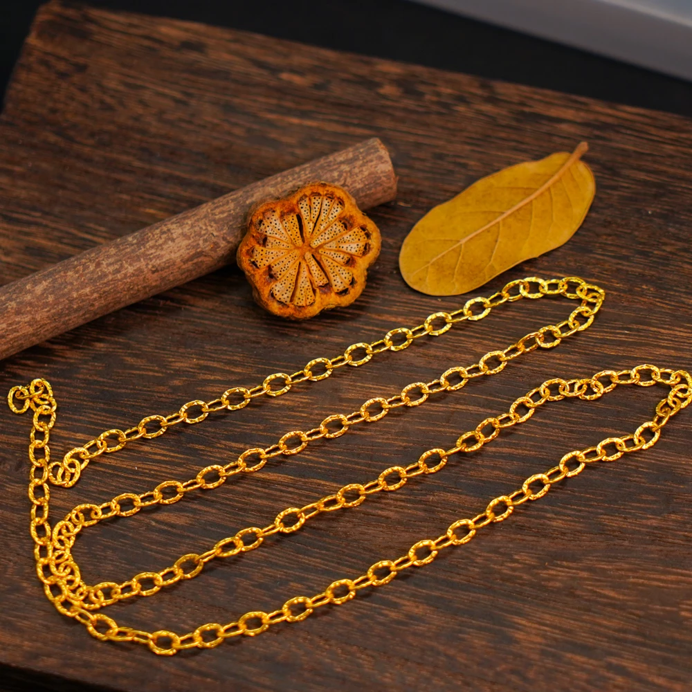 925银银制品 【发5CM】4MM+*5MM+ 银A款轮胎纹链条PJ388