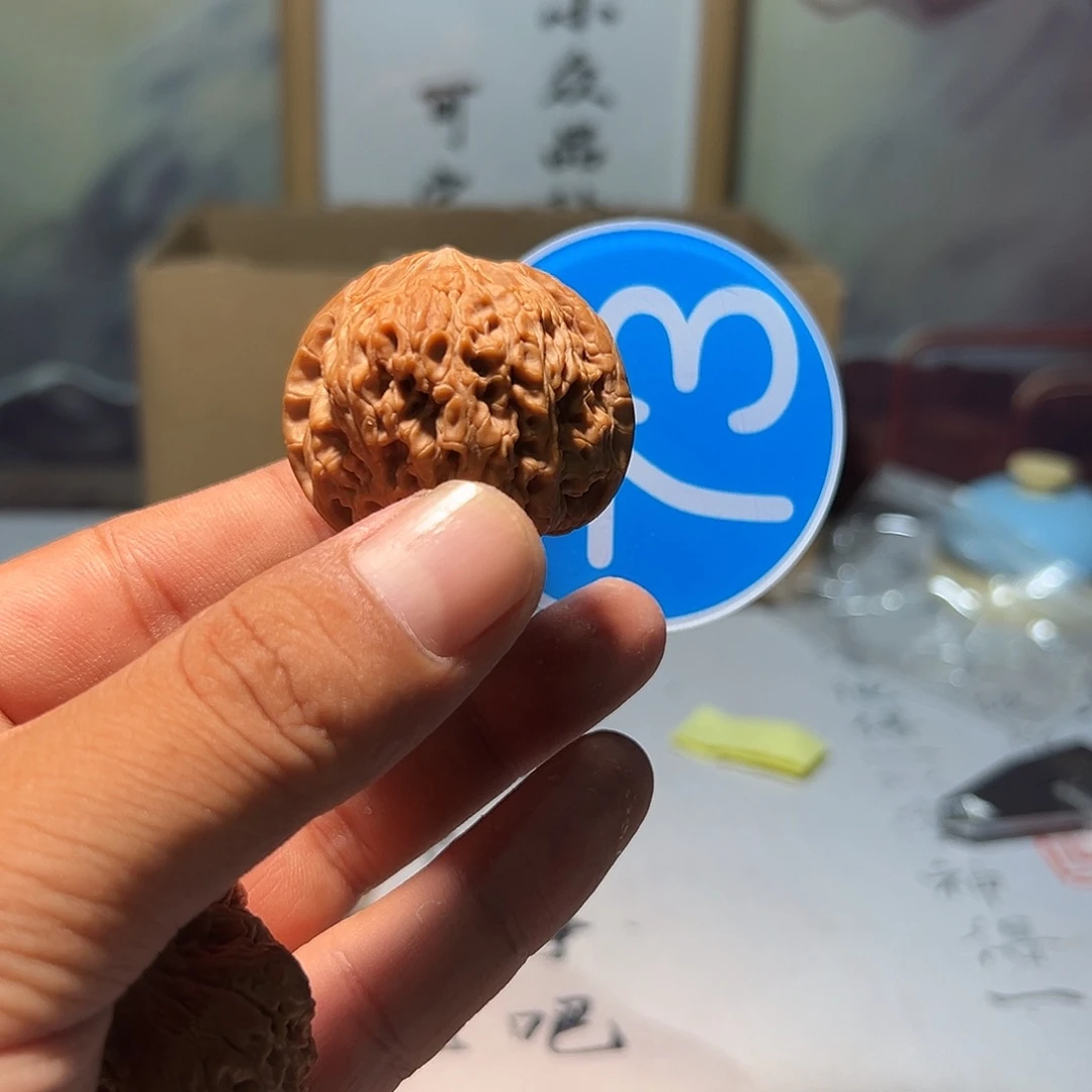发***运文玩核桃，蓝色73号
