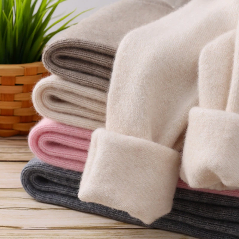 冬季儿童100分山羊绒裤J加厚高腰保暖裤学生毛裤正品100%纯羊绒