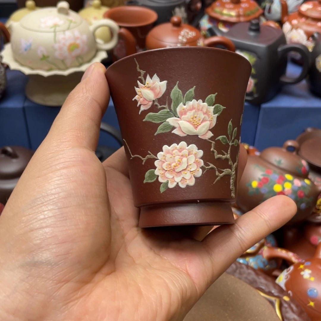 紫砂茶杯紫砂主人杯120cc