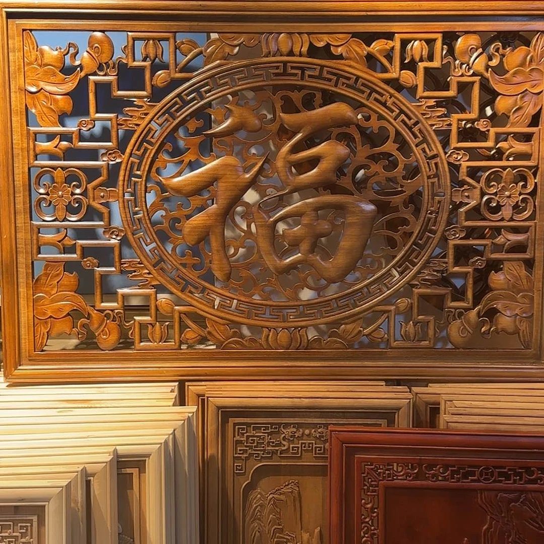 C***记香樟木东阳仿古木雕装饰