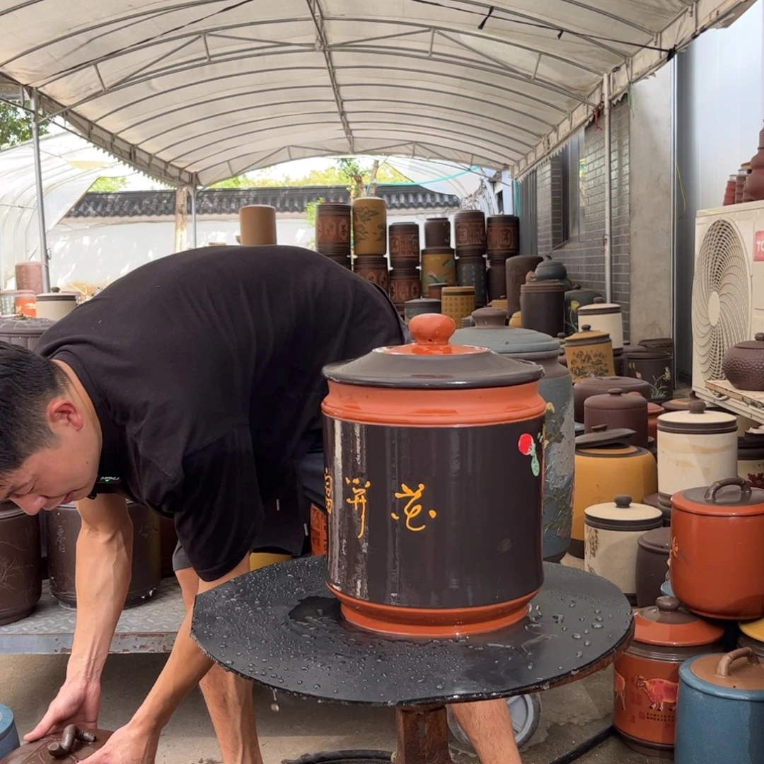 紫砂茶叶罐8饼茶叶罐