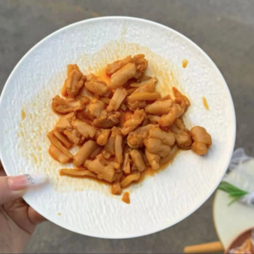 柠檬酸辣脆笋鸭掌筋无骨脱骨鸭脚筋零食特产小吃下酒菜