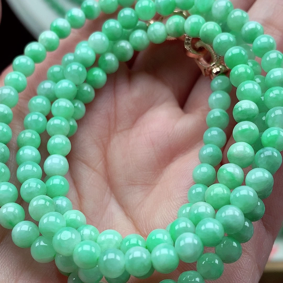 翡翠未镶嵌毛衣链