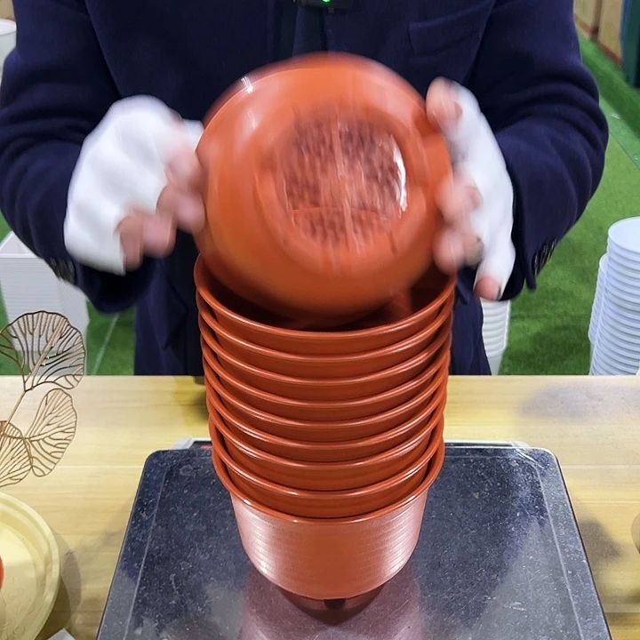 微瑕矮陶口15高11红陶色无托10个