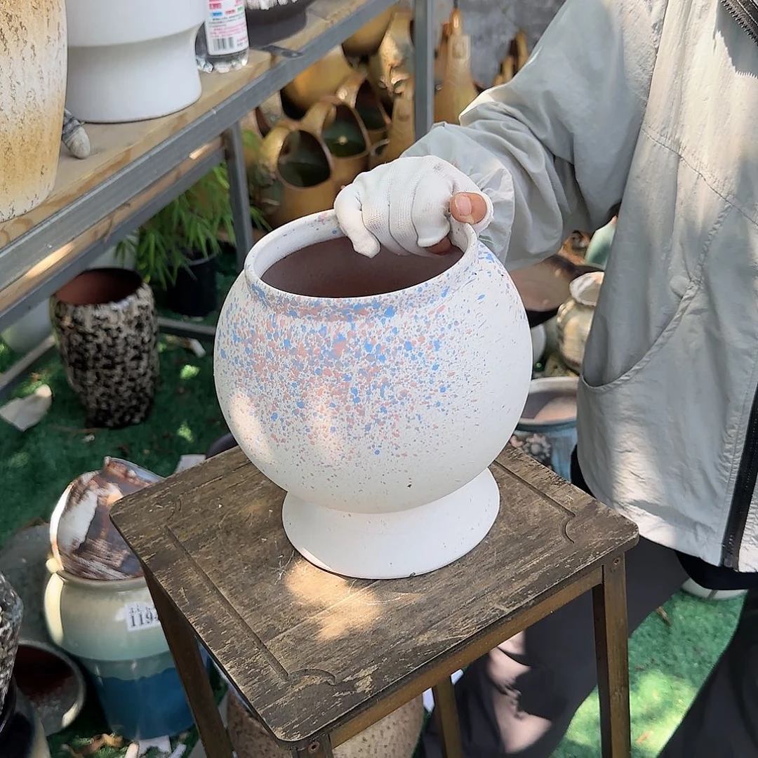 紫砂花盆王嫂花盆直播0617-337高22口14