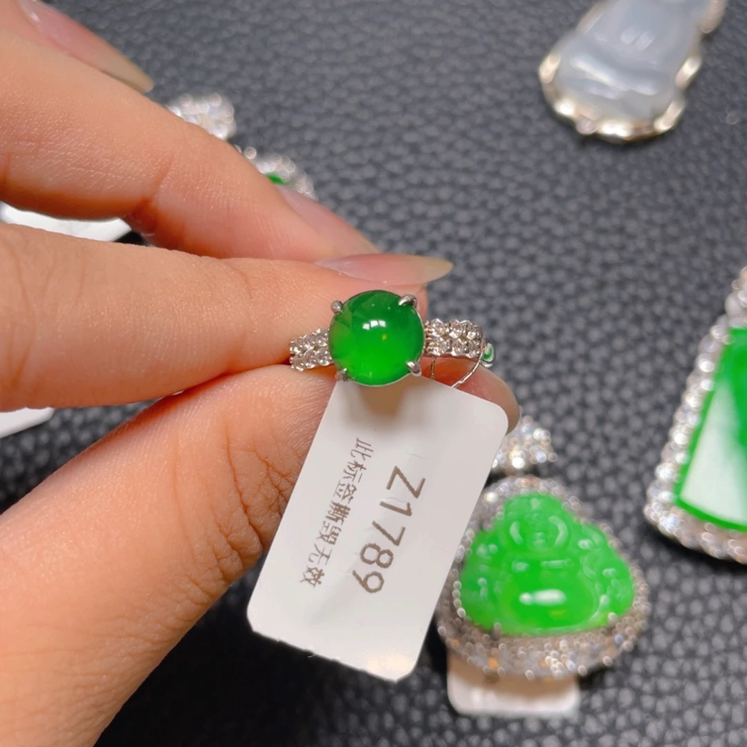 【闪购商品】翡翠银S925镶嵌吊坠(不含链)翡翠