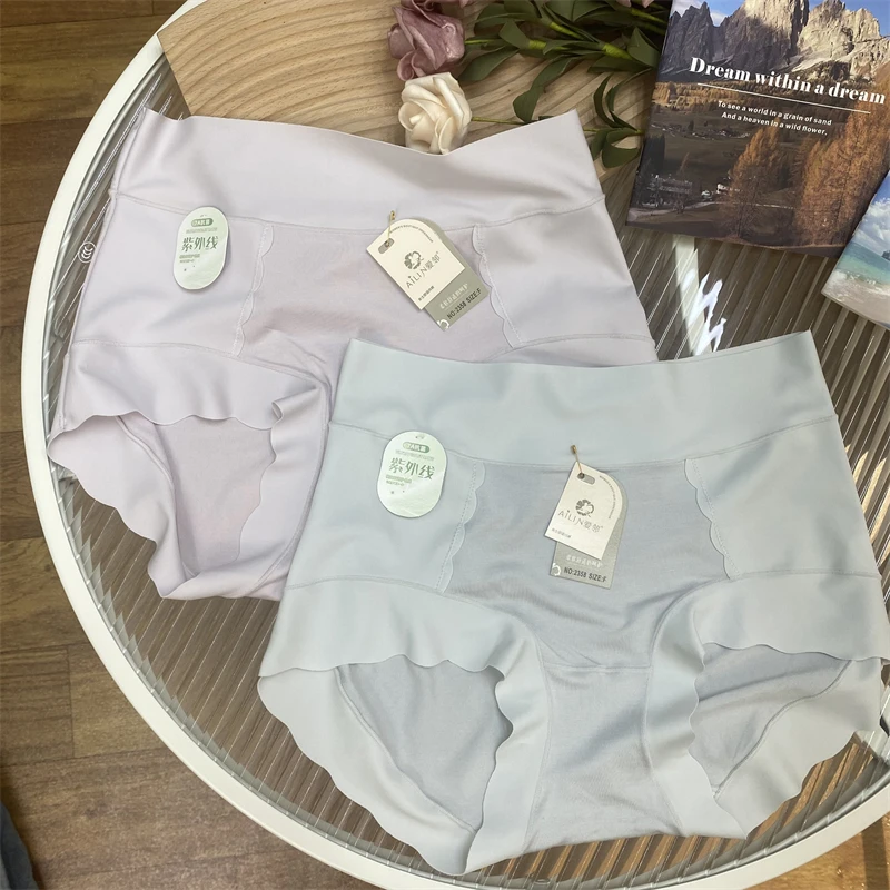 A427【90-155斤】软糯80支莫代尔中高腰舒适女士内裤7A紫外线温感