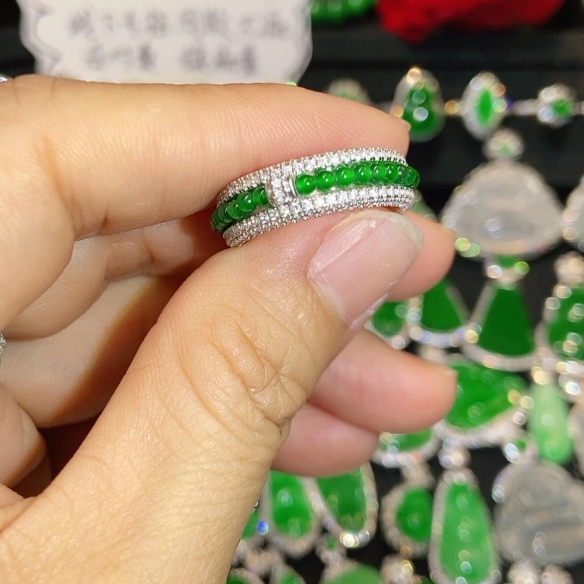 【闪购商品】翡翠戒指未镶嵌天然翡翠