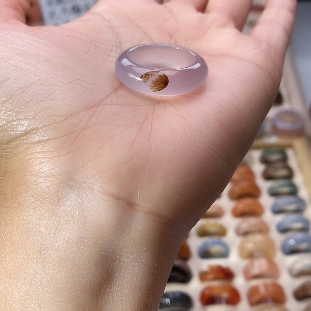 玛瑙/玉髓未镶嵌戒指A 50不退换港19直径18.8