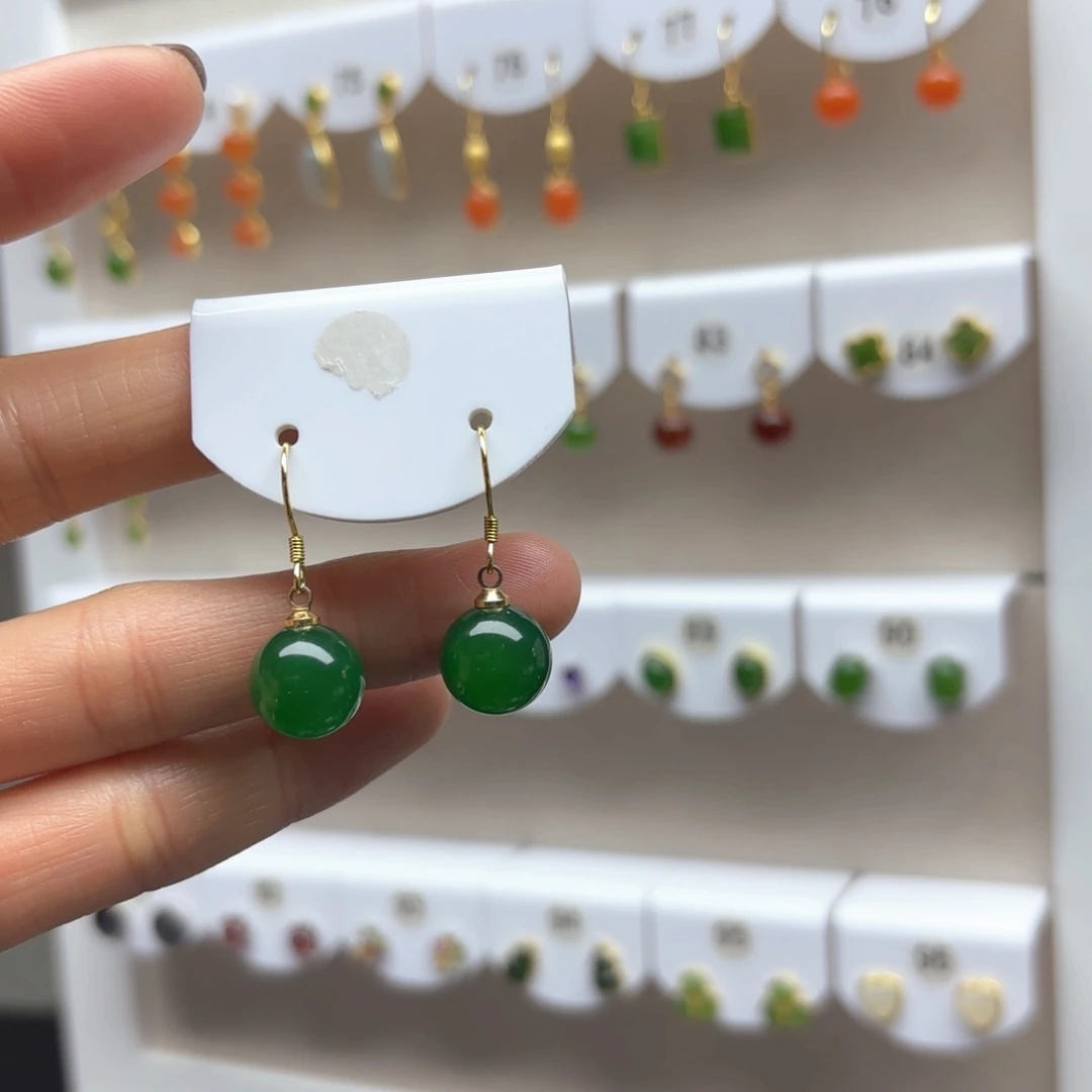 玛瑙/玉髓耳饰银S925镶嵌2