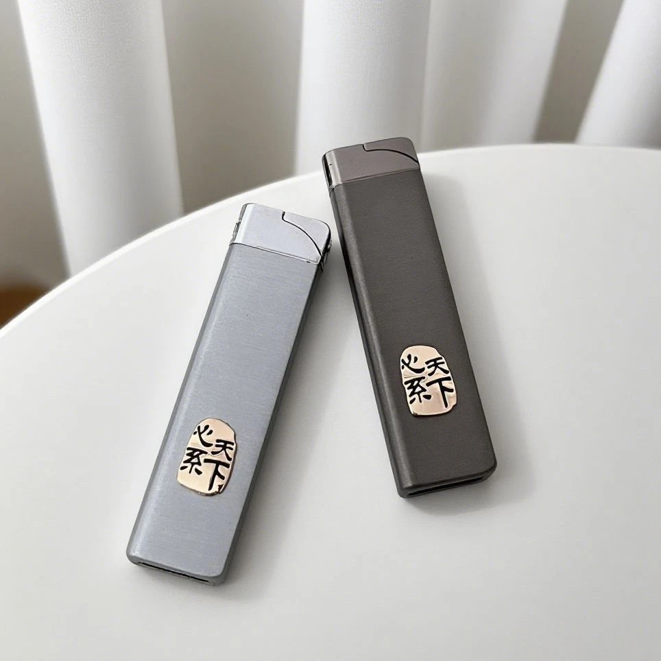 原创心系天下手工定制防风绿焰打火机高级轻奢个性耐用送男友礼物