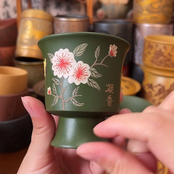 茶杯紫砂宜兴紫砂茶杯正品