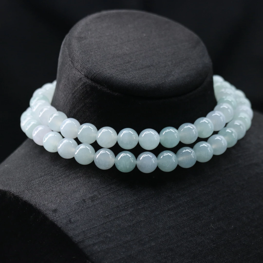 27天然缅甸翡翠A货长串/901329/上海嘉禾拍卖