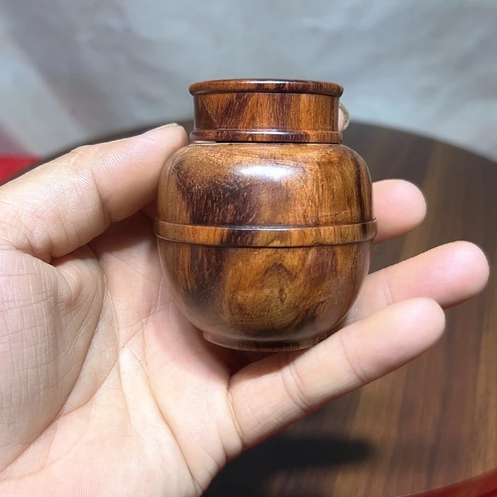 花梨木类街*子茶叶罐