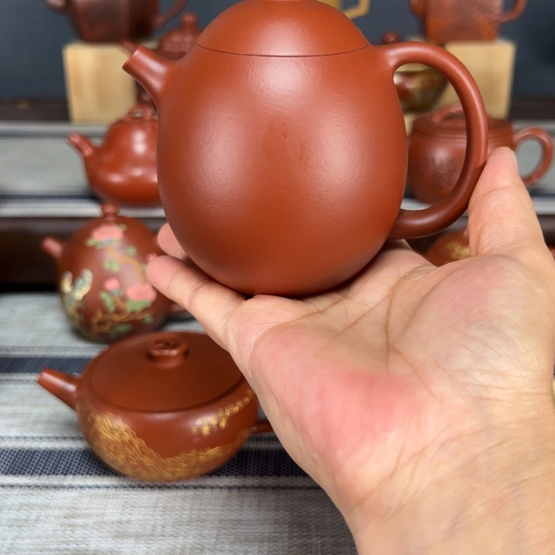 茶壶紫砂高龙蛋朱泥
