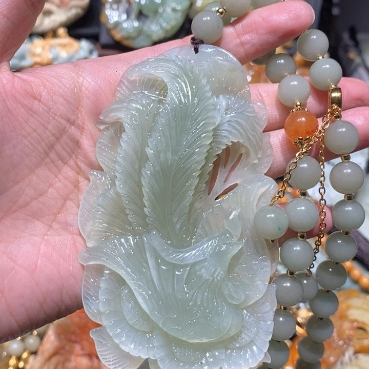 岫玉毛衣链未镶嵌