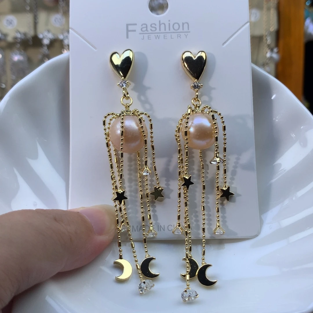 合金淡水珍珠耳环福利2143