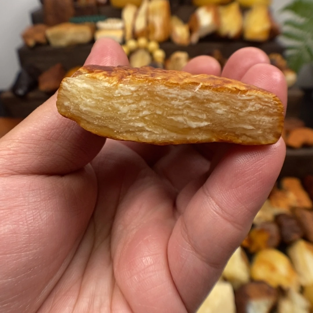 定制琥珀未镶嵌虎皮